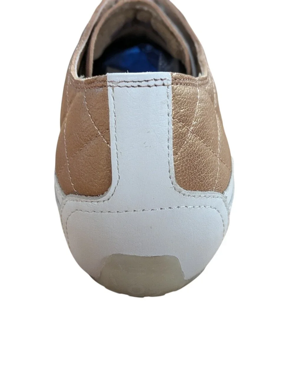 Vionic Delight Edie Rose Gold Quilted Leather Sneakers Size 10